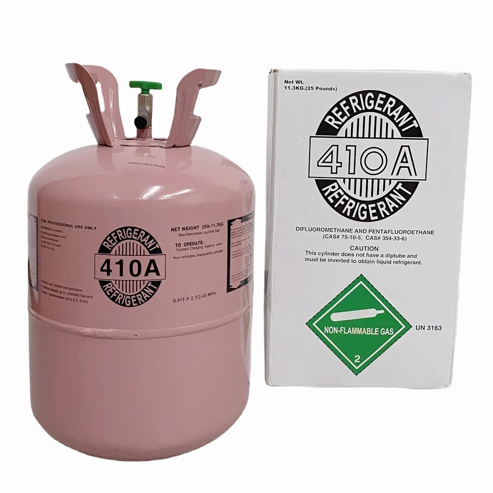 25Lb R410A Refrigerant Freon Steel Cylinder Packaging Tank Cylinder for Air Conditioners - Freonbetter