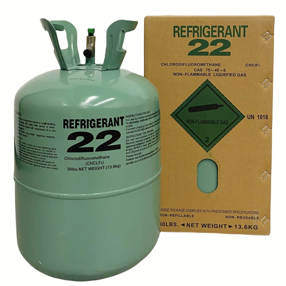30Lb R22 Refrigerant Steel Cylinder Packaging for Refrigeration Equipment Air Conditioners - Freonbetter